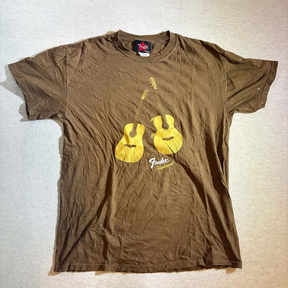 Fender Unplugged Graphic T-Shirt Brown